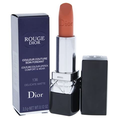 rouge dior 136 delicate matte|Dior Delicate Matte (136) Rouge Dior Lip Color Product Info.